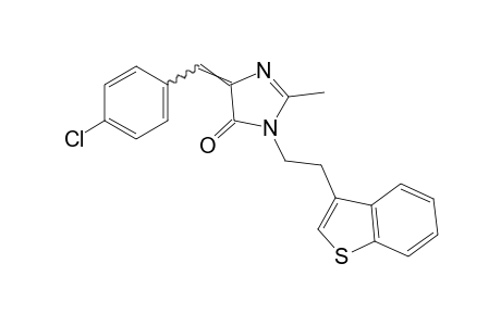 1-[2-(benzo[b]thien-3-yl)ethyl]-4-(p-chlorobenzylidene)-2-methyl-2-imidazolin-5-one