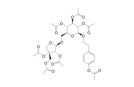 2-(PARA-ACTOXYPHENYL)-ETHANOL-1-O-BETA-D-APIOFURANOSYL-(1->6)-BETA-D-GLUCOPYRANOSYL-PERACETYLATED