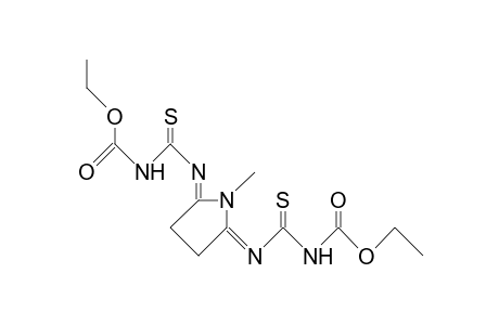 (1-Methyl-pyrrolidine-2,5-diylidene)-bis(3-ethoxycarbonyl-thiourea)