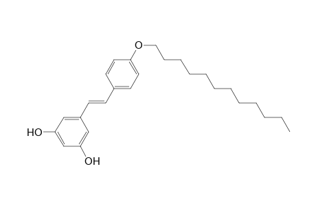 (E)-1-[4-(Dodecyloxy)phenyl]-2-(3,5-dihydroxyphenyl)ethene