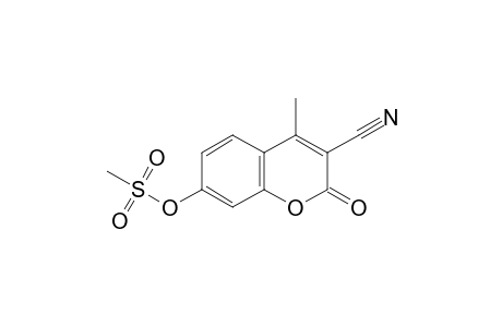 3-Cyano-4-methyl-2-oxo-2H-chromen-7-yl methanesulfonate