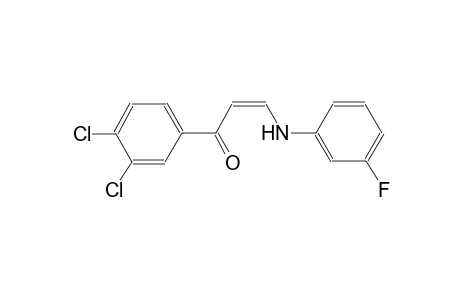 (2Z)-1-(3,4-dichlorophenyl)-3-(3-fluoroanilino)-2-propen-1-one