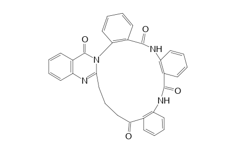 2'-Oxoquinazolino[3,2-a]tribenzo[g,k,o]-[1,9,13]triazahexadeca-6,10,14-trione