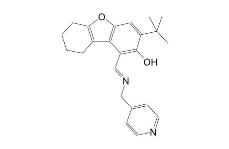 dibenzo[b,d]furan-2-ol, 3-(1,1-dimethylethyl)-6,7,8,9-tetrahydro-1-[(E)-[[(E)-4-pyridinylmethyl]imino]methyl]-