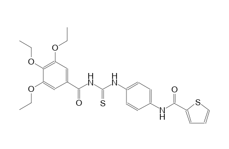 N-[4-({[(3,4,5-triethoxybenzoyl)amino]carbothioyl}amino)phenyl]-2-thiophenecarboxamide