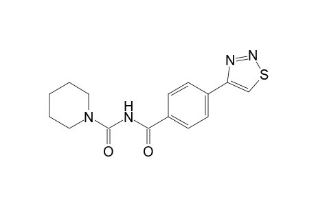 N-[p-(1,2,3-thiadiazol-4-yl)benzoyl]-1-piperidinecarboxamide