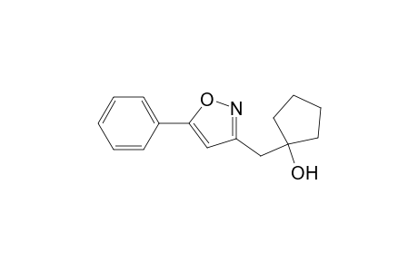 1-[(5-phenyl-1,2-oxazol-3-yl)methyl]cyclopentan-1-ol