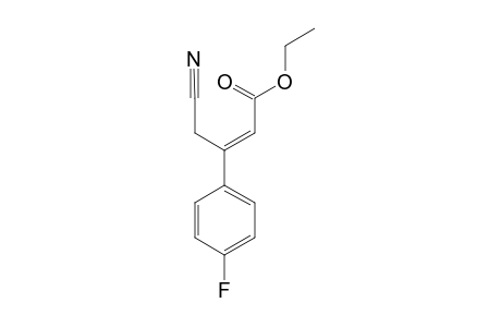 (E)-4-cyano-3-(4-fluorophenyl)-2-butenoic acid ethyl ester