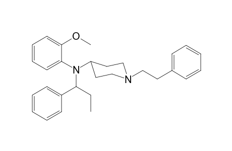 N-(2-Methoxyphenyl)-N-(1-phenylpropyl)-1-(2-phenylethyl)piperidin-4-amine
