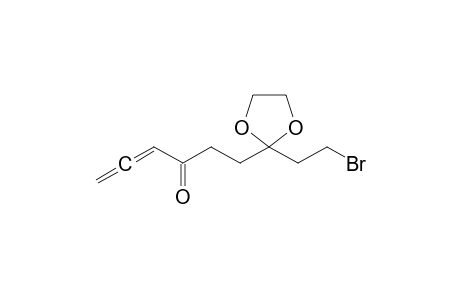 2-(4-oxohexa-1,2-dienyl)-2-(2-bromoethyl)-1,3-dioxolane