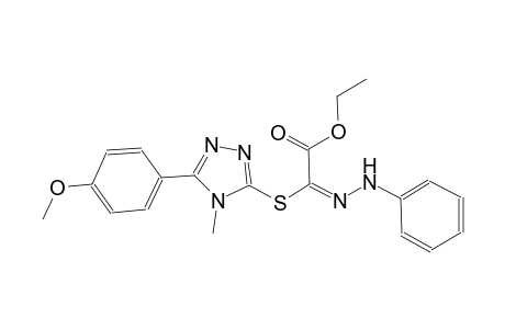 ethyl (2E)-{[5-(4-methoxyphenyl)-4-methyl-4H-1,2,4-triazol-3-yl]sulfanyl}(phenylhydrazono)ethanoate