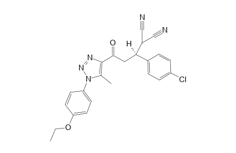 (S)-2-(1-(4-chlorophenyl)-3-(1-(4-ethoxyphenyl)-5-methyl-1H-1,2,3-triazol-4-yl)-3-oxopropyl)malononitrile