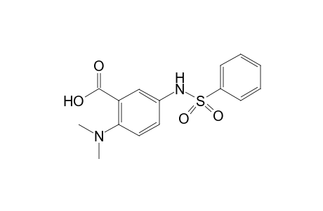 Benzoic acid, 2-dimethylamino-5-phenylsulfonylamino-