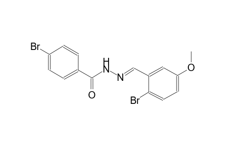benzoic acid, 4-bromo-, 2-[(E)-(2-bromo-5-methoxyphenyl)methylidene]hydrazide
