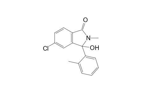 5-Chloro-3-hydroxy-2-methyl-3-(2-methylphenyl)-1-isoindolone