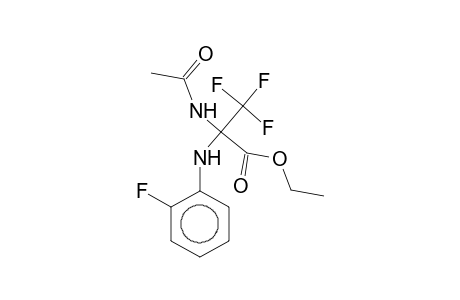 Ethyl 2-(acetylamino)-3,3,3-trifluoro-2-(2-fluoroanilino)propanoate