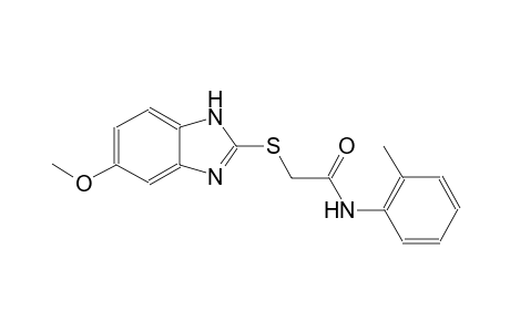 2-[(5-methoxy-1H-benzimidazol-2-yl)sulfanyl]-N-(2-methylphenyl)acetamide