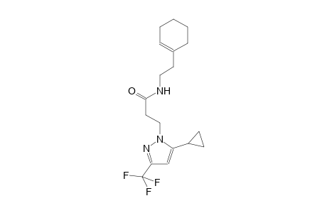 1H-pyrazole-1-propanamide, N-[2-(1-cyclohexen-1-yl)ethyl]-5-cyclopropyl-3-(trifluoromethyl)-