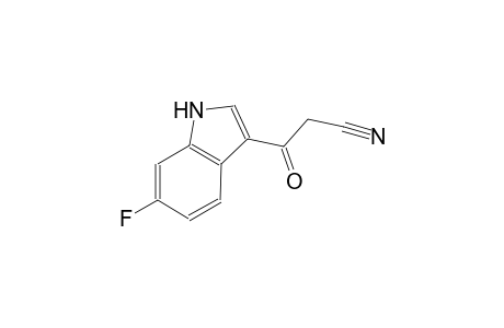 1H-indole-3-propanenitrile, 6-fluoro-beta-oxo-