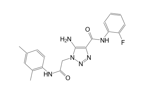 5-amino-1-[2-(2,4-dimethylanilino)-2-oxoethyl]-N-(2-fluorophenyl)-1H-1,2,3-triazole-4-carboxamide