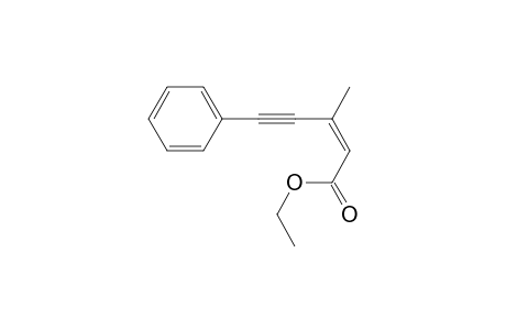 Ethyl (Z)-3-methyl-5-phenylpent-2-en-4-ynoate