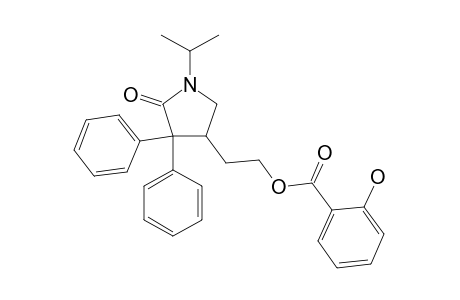 SALICYLIC ACID, ESTER WITH 3,3-DIPHENYL-4-(2-HYDROXYETHYL)-1-ISOPROPYL-2-PYRROLIDINONE