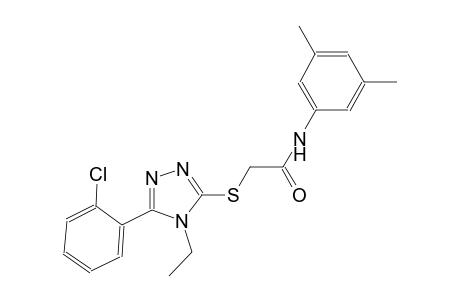 2-{[5-(2-chlorophenyl)-4-ethyl-4H-1,2,4-triazol-3-yl]sulfanyl}-N-(3,5-dimethylphenyl)acetamide