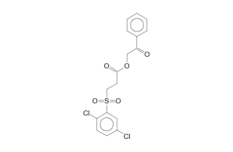 2-Oxo-2-phenylethyl 3-[(2,5-dichlorophenyl)sulfonyl]propanoate