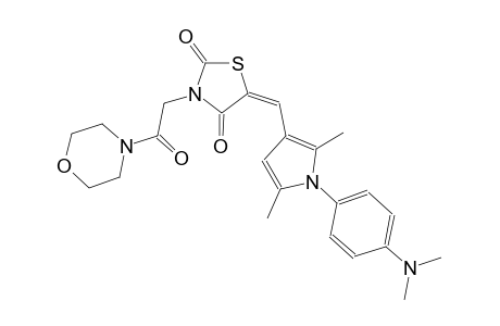 (5E)-5-({1-[4-(dimethylamino)phenyl]-2,5-dimethyl-1H-pyrrol-3-yl}methylene)-3-[2-(4-morpholinyl)-2-oxoethyl]-1,3-thiazolidine-2,4-dione