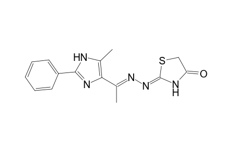 2-{[1-(5-Methyl-2-phenyl-1H-imidazol-4-yl)ethylidene]hydrazono}thiazolidin-4-one