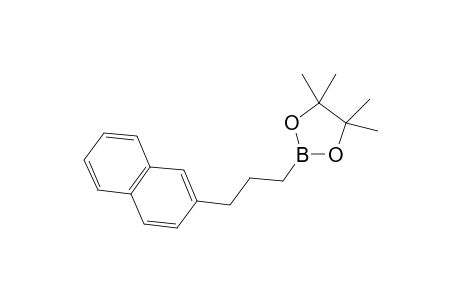 4,4,5,5-Tetramethyl-2-(3-(naphthalen-2-yl)propyl)-1,3,2-dioxaborolane