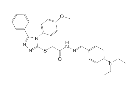 N'-{(E)-[4-(diethylamino)phenyl]methylidene}-2-{[4-(4-methoxyphenyl)-5-phenyl-4H-1,2,4-triazol-3-yl]sulfanyl}acetohydrazide