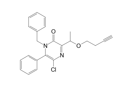 1-Benzyl-3-[1-(3-butynyloxy)ethyl]-5-chloro-6-phenyl-2(1H)-pyrazinone