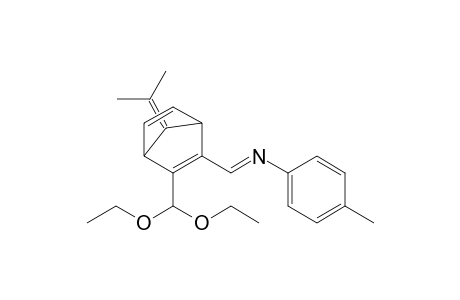 N-[7-(1-Methylethylidene)-3-(diethoxymethyl)bicyclo[2.2.1]hepta-2,5-dien-2-yl]methylene-N-(p-tolyl)amine