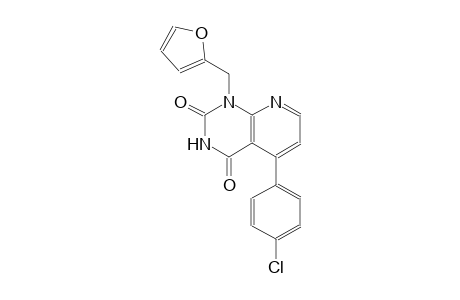 pyrido[2,3-d]pyrimidine-2,4(1H,3H)-dione, 5-(4-chlorophenyl)-1-(2-furanylmethyl)-