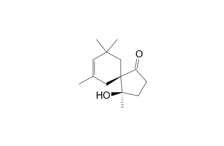 rel-(4R,5S)-4-Hydroxy-4,7,9,9-tetramethylspiro[4.5]dec-7-en-1-one
