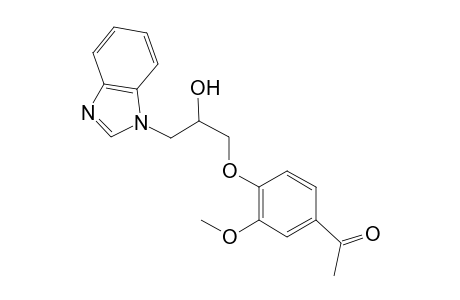 1-Ethanone, 1-[4-[3-(1H-1,3-benzimidazol-1-yl)-2-hydroxypropoxy]-3-methoxyphenyl]-