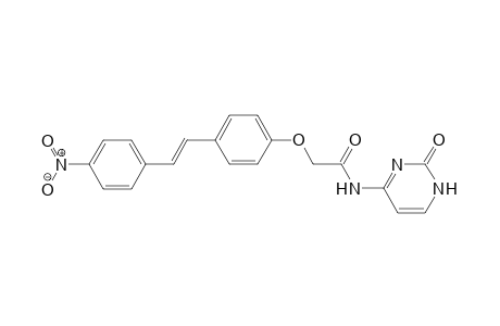 (E)-2-(4-(4-nitrostyryl)phenoxy)-N-(2-oxo-1,2-dihydropyrimidin-4-yl)acetamide