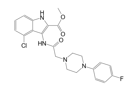 methyl 4-chloro-3-({[4-(4-fluorophenyl)-1-piperazinyl]acetyl}amino)-1H-indole-2-carboxylate