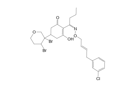 2-Cyclohexen-1-one, 2-[1-[[[4-(3-chlorophenyl)-2-butenyl]oxy]imino]butyl]-5-(3,4-dibromotetrahydro-2H-pyran-3-yl)-3-hydroxy-