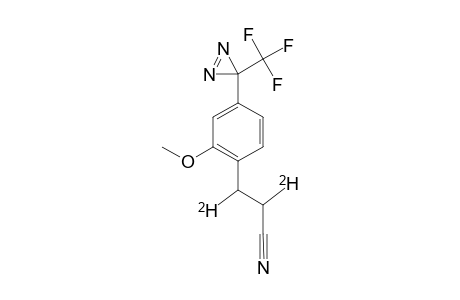 3-[2-METHOXY-4-[3-(TRIFLUOROMETHYL)-3H-DIAZIRIN-3-YL]-PHENYL]-[2,3-D2]-PROPANENITRILE