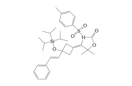 5,5-Dimethyl-4-[3-(trans-.beta.-stryl-3-(triisopropylsiloxy)cyclobutylidene]-3-(p-toluenesulfonyl)oxazolidin-2-one