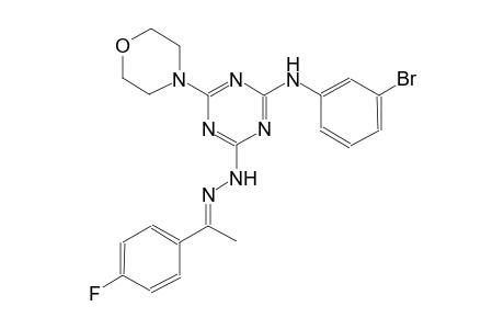 ethanone, 1-(4-fluorophenyl)-, [4-[(3-bromophenyl)amino]-6-(4-morpholinyl)-1,3,5-triazin-2-yl]hydrazone, (1E)-
