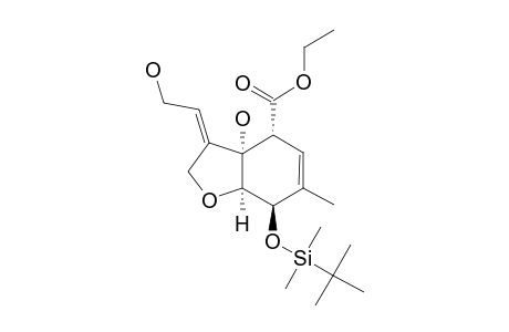(3E,3aS,4R,7R,7aR)-7-(tert-butyl-dimethyl-silyl)oxy-3a-hydroxy-3-(2-hydroxyethylidene)-6-methyl-7,7a-dihydro-4H-benzofuran-4-carboxylic acid ethyl ester