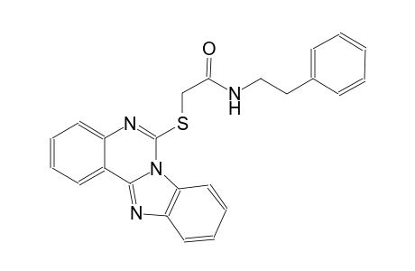 2-(benzimidazo[1,2-c]quinazolin-6-ylsulfanyl)-N-(2-phenylethyl)acetamide