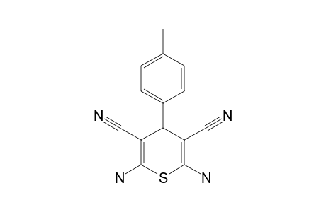 2,6-Diamino-4-(4-methylphenyl)-4H-thiopyran-3,5-dicarbonitrile