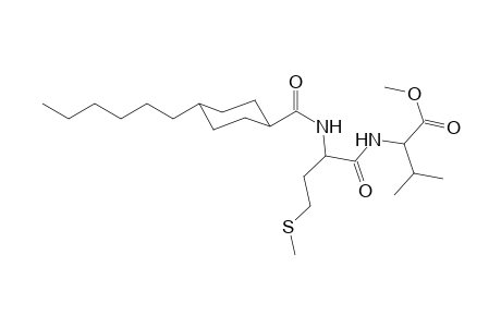 valine, N-[2-[[(4-hexylcyclohexyl)carbonyl]amino]-4-(methylthio)-1-oxobutyl]-, methyl ester