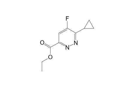 Ethyl 6-cyclopropyl-5-fluoropyridazine-3-carboxylate