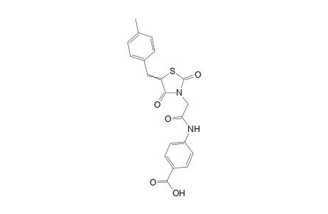 4-{2-[5-(4-Methylbenzylidene)-2,4-dioxothiazolidin-3-yl]acetamido}benzoic acid