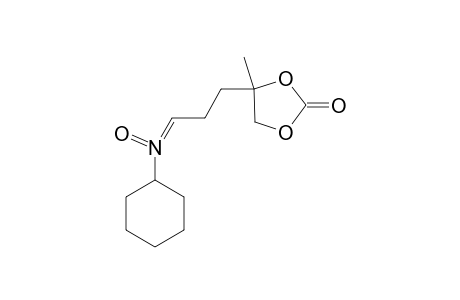 Cyclohexanamine, N-[3-(4-methyl-1,3-dioxolan-2-on-4-yl)prop-1-ylidene)-, N-oxide